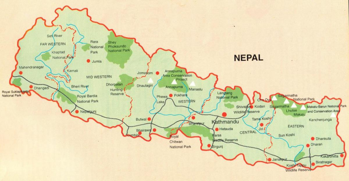 네팔 관광지도 무료