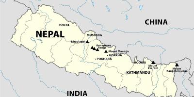 인도 네팔 border 지도