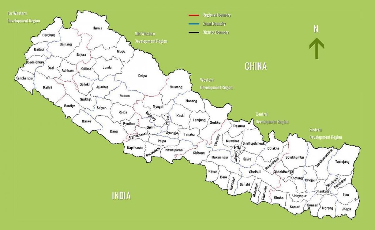지도 네팔