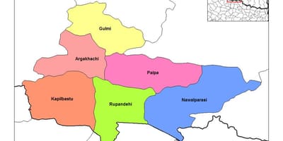 지도 rupandehi 네팔